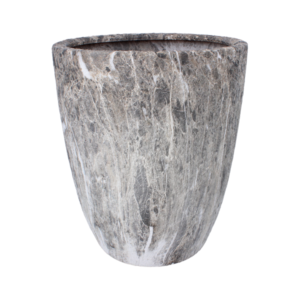 Vas ceramic pentru ghiveci 37 x 37 x 45,5 CM efect marmură *5535