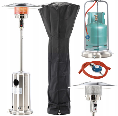 STAINLESS STEEL GAS PARASOL 221 CM