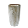 CERAMIC PLANT POT COVER 40 X 40 X 74 CM MARBLE EFFECT