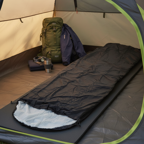 ŚPIWÓR TURYSTYCZNY 215 x 75 CM CZARNY
