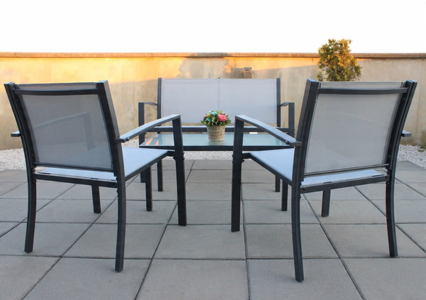 SET DE MOBILIER PENTRU GRĂDINĂ - BANCĂ, 2 SCAUNE, MASĂ *0846