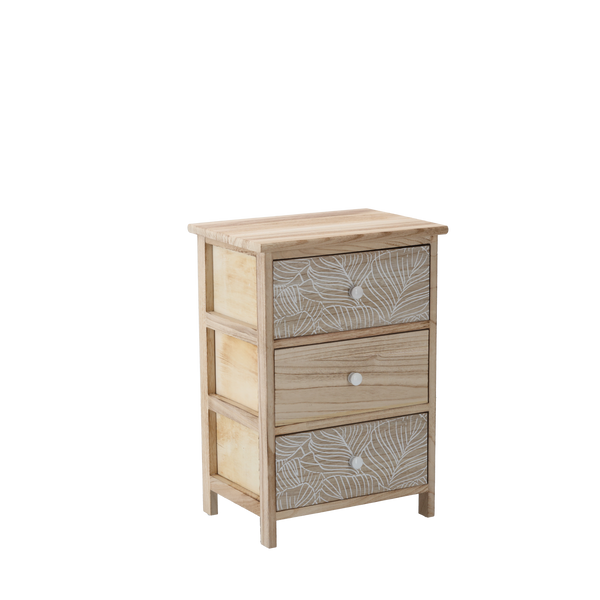 KOMODA Z 3 SZUFLADAMI LUIZA 40 x 29 x 58 CM *2664