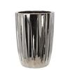 VAZĂ CERAMICĂ PENTRU GHIVECI 31,5 x 31,5 x 44,5 CM CU DUNCA ARGINTIE *3451