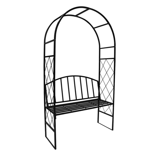PERGOLA OGRODOWA Z ŁAWKĄ 115 x 45 x 208 CM