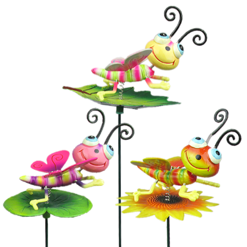 OZDOBA NA PIKU DO DONICY/OGRODU - MOTYL 10 x 10 x 70 CM *5508