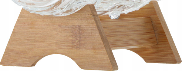 1,5 L GLASS BRREL ON A WOODEN STAND