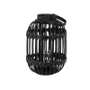 LAMPION CZARNY H 38/51 CM Z WKŁADEM SZKLANYM *3230