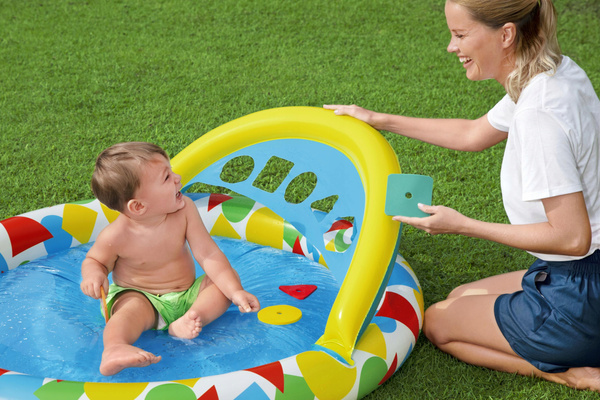 Bestway® 47" x 46" x 18"/1.20m x 1.17m x 46cm Lil' Splash & Learn Baby Pool