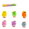 SET OF 24 CHICKS 22 x 4.5 x 3.5 CM MIX COLORS
