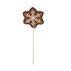CHRISTMAS DECORATION - GINGERBREAD ON STICK MIX DESIGNS 8 x 8 CM