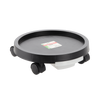 POT TROLLEY WITH DRAIN TRAY AND 4 NYLON WHEELS