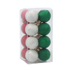 KPL. 16 BOMBEK 4 CM GREEN / RED / WHITE *3634