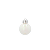 SET OF 16 BAUBLES 3 CM WHITE