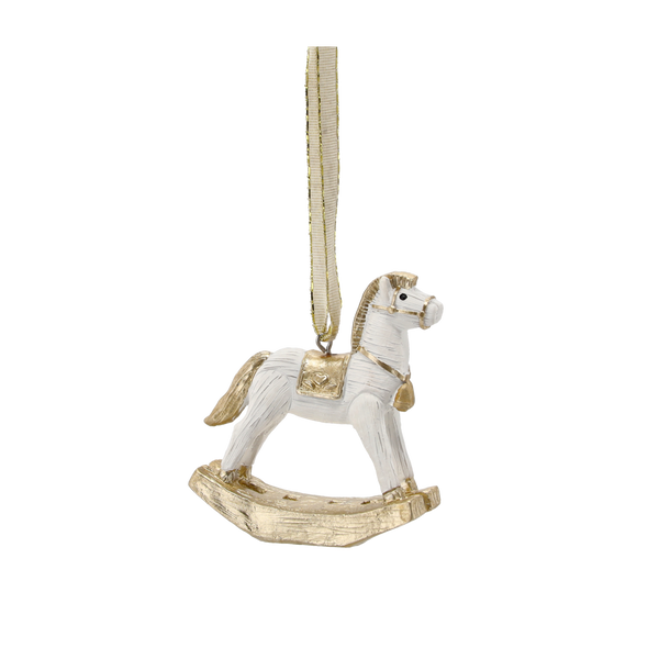 CHRISTMAS PENDANT - ROCKING HORSE 7,5 CM