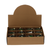 BOMBĂ DIN sticlă - VERDE 8 CM DECORAȚII AURII MIX DE MODELE disp=12buc *4488