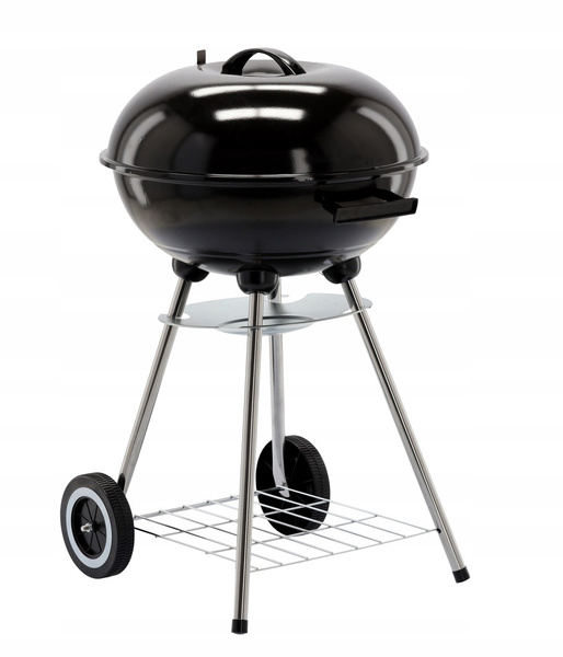 KETTLE CHARCOAL GRILL WITH LID AND WHEELS 46 x 44 x 71 CM