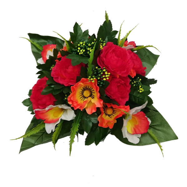 ARTIFICIAL BOUQUET OF FLOWERS PEONY ASSORTED COLOURS