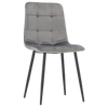 KRZESŁO NOWOCZESNE WELUROWE SZARE *2937