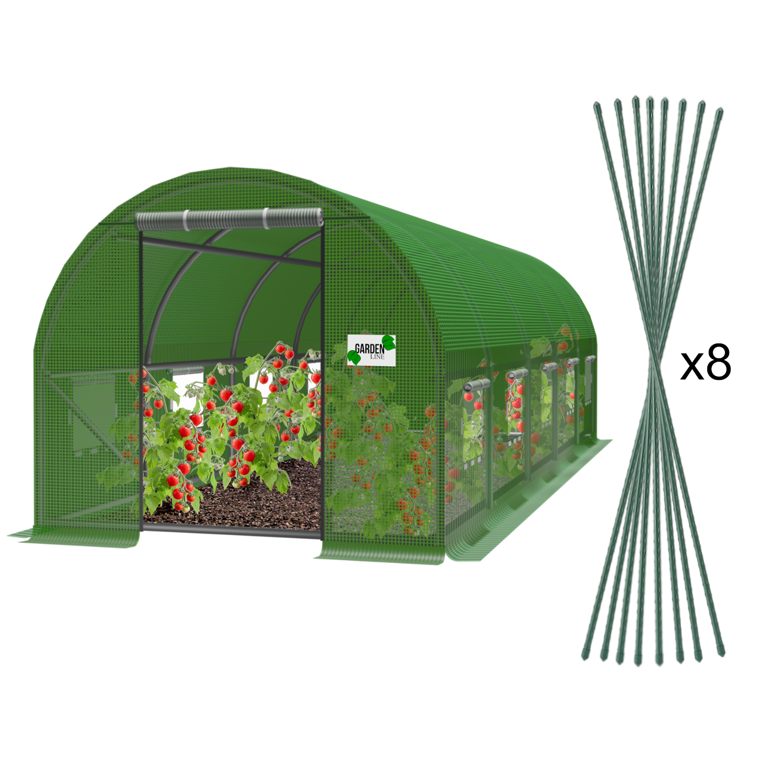 TUNEL FOLIOWY OGRODOWY 5 SEGMENTOWY ZIELONY 8 x 3 x 2 M pol_pl_TUNEL-FOLIOWY-OGRODOWY-5-SEGMENTOWY-ZIELONY-8-x-3-x-2-M-762_2