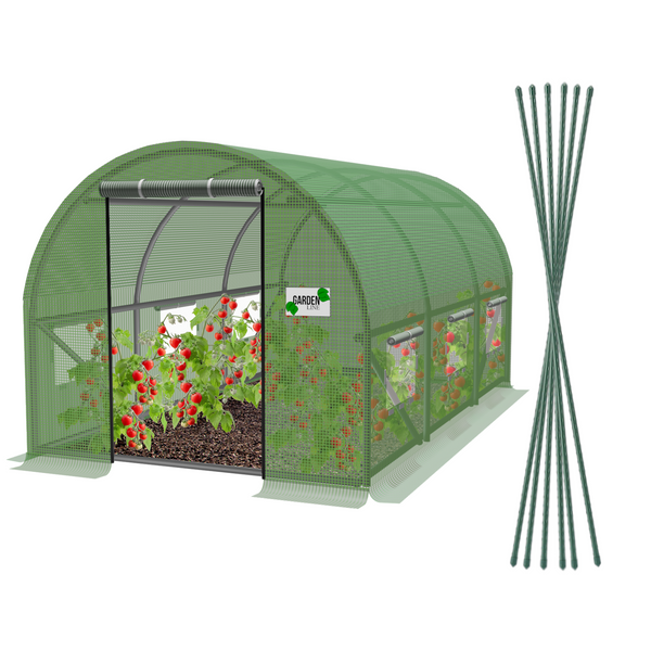 TUNEL FOLIOWY OGRODOWY 3 SEGMENTOWY ZIELONY 3 x 2 x 2 M