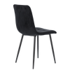KRZESŁO NOWOCZESNE WELUROWE CZARNE *2951