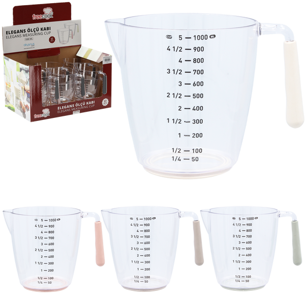 DZBANEK Z MIARKĄ 1000 ML opak=12szt *4924