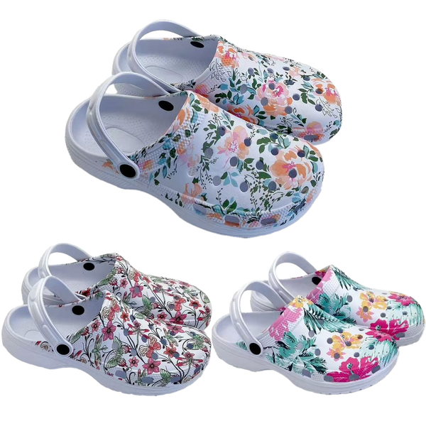 GARDEN FLOPS SIZE 36-41 FLOWERS