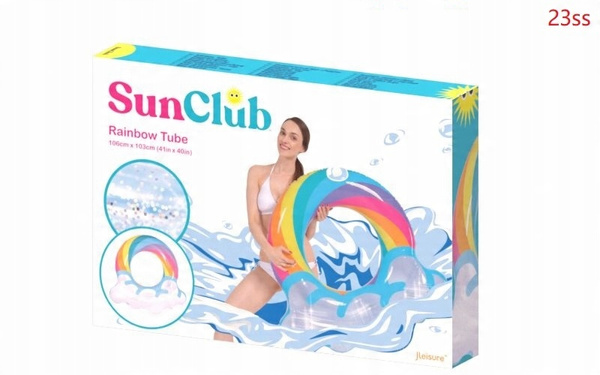 CERC DE PLAJĂ "RAINBOW" 106,5X103 CM *6886