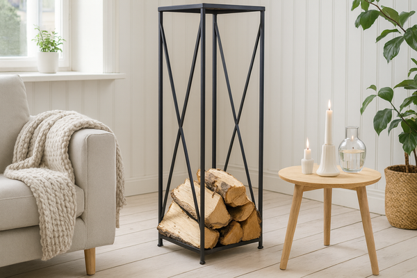 LOG HOLDER BLACK L13,5"