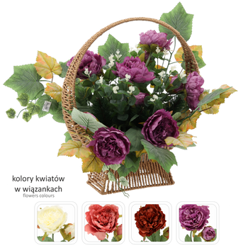 KYTICE CH-25 ( ŠÍŘ. 70CM, VÝŠ. 55 CM) KOŠ PIEMOŇŮ MIX BARVA