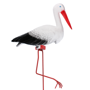 LARGE PLASTIC STORK ON WIRE *6046*