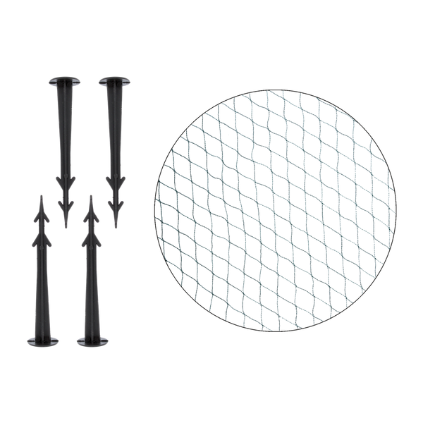 Ochranná sieť proti vtákom 2m x 5m (7g/m2) + 4 kolíky na upevnenie ZELENÁ *0465