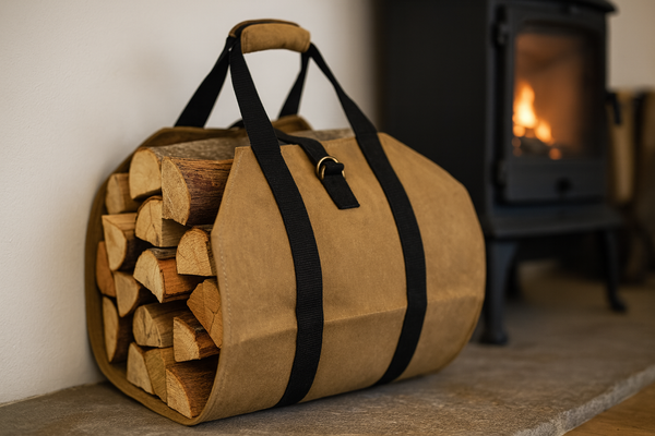 CANVAS FIREWOOD CARRY BAG