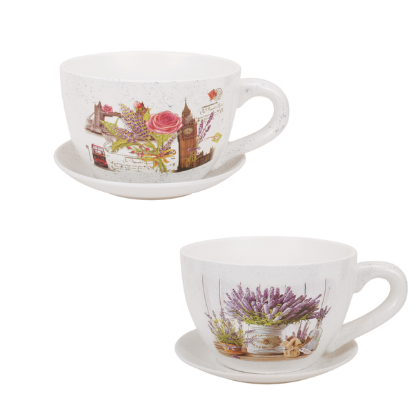 CRATIȚĂ CERAMICĂ CANEA 29 x 25 x 16 CM ALBĂ MIX PATRON *5894