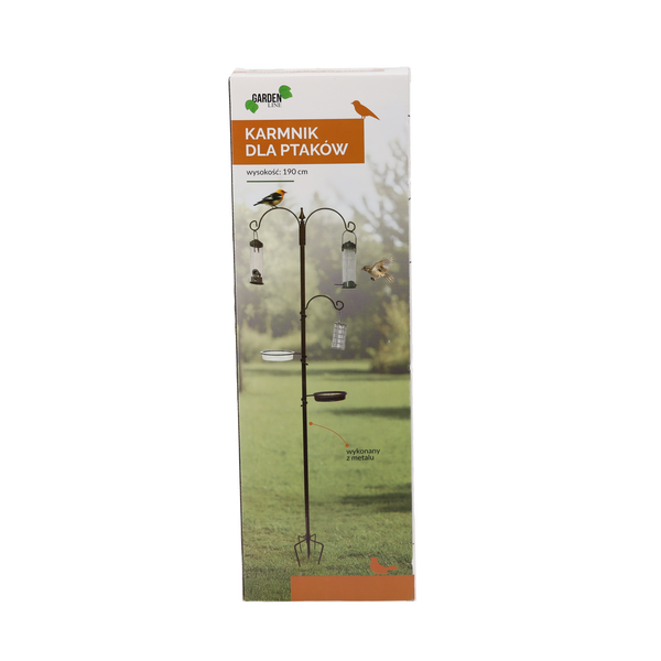 KŔMIDLO PRE VTÁKY H 190 CM (+UKOTVENIA) OCEĽOVÉ *5047