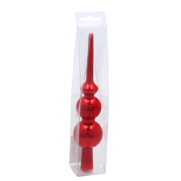 CHRISTMAS TREE SPIKE 20 CM RED/GOLD/SILVER