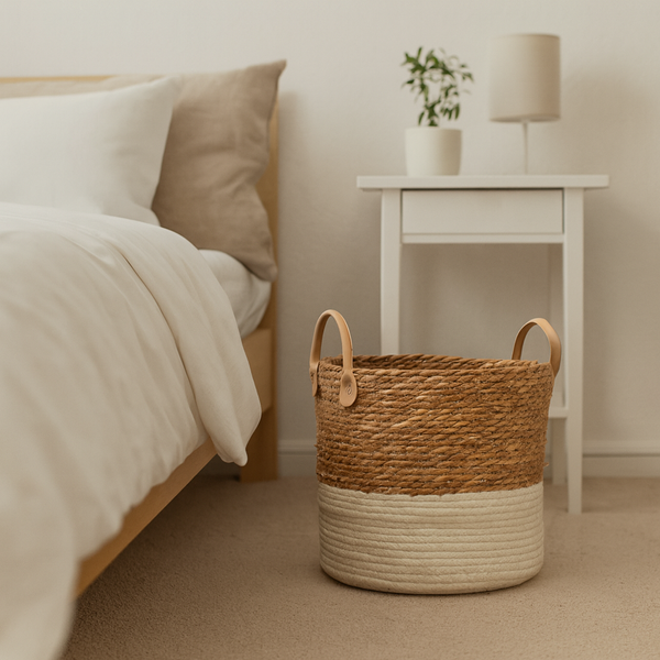 SEAGRASS WOVEN BASKET H-25/32 CM