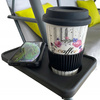 SWING GARDEN A-TYPE 170 X 118 X 153 CM GRAY WITH LIME PILLOWS AND CUP HOLDERS