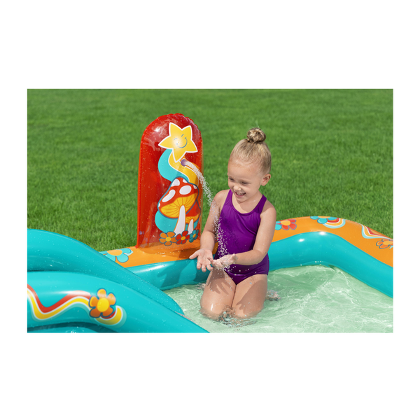 DMUCHANY PLAC ZABAW / BRODZIK ZE ZJEŻDŻALNIĄ 193 X 152 X 74 CM *8411