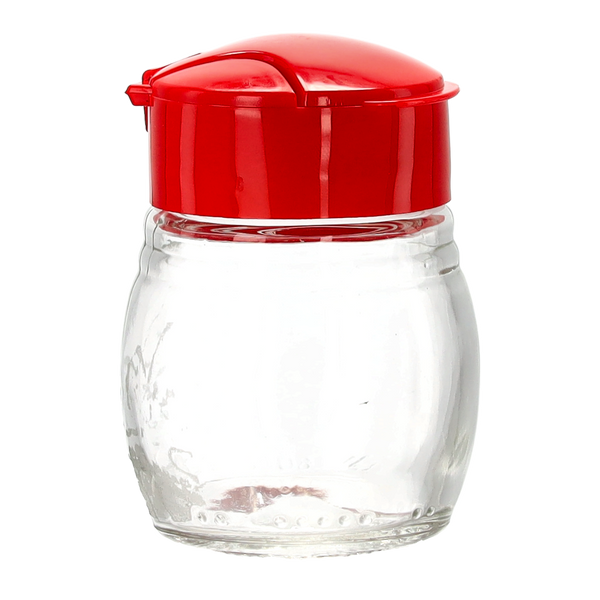 GLASS SPICE SHAKER 80 ML MIX COLOR DISP=36PCS