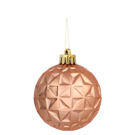 SET OF 60 CHRISTMAS ORNAMENTS OLIVE/COPPER/GRAPHITE MIX DESIGNS
