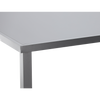 ALUMINUM GLASS TABLE 150 x 90 x 71 CM GREY