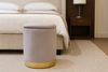 ROUND POUF 28 X 42 CM GREY