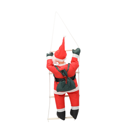 MIKULÁŠ VSTUPUJÚCI PO REBRÍKU 60 CM *6475