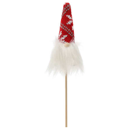 CHRISTMAS GNOME ON A STICK 7 x 3 x 24 CM MIX COLORS