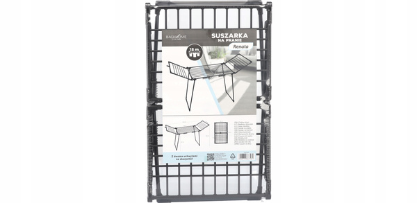 SUSZARKA DO BIELIZNY Z DWOMA UCHWYTAMI NA SKARPETKI ''RENATA'' 174 x 61 x 106 CM *7581