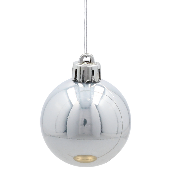 KPL. 16 BOMBEK 4 CM ČERVENÝ / ZLATÝ / STŘÍBRNÝ *3856