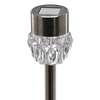 LAMPA SOLARNA INES 7 x 7 x 33,5 CM SREBRNA ZIMNY BIAŁY disp=12szt *4337