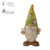 GARDEN FIGURINE – GNOME WITH WOVEN HAT 26 X 17 X 54 CM LED
