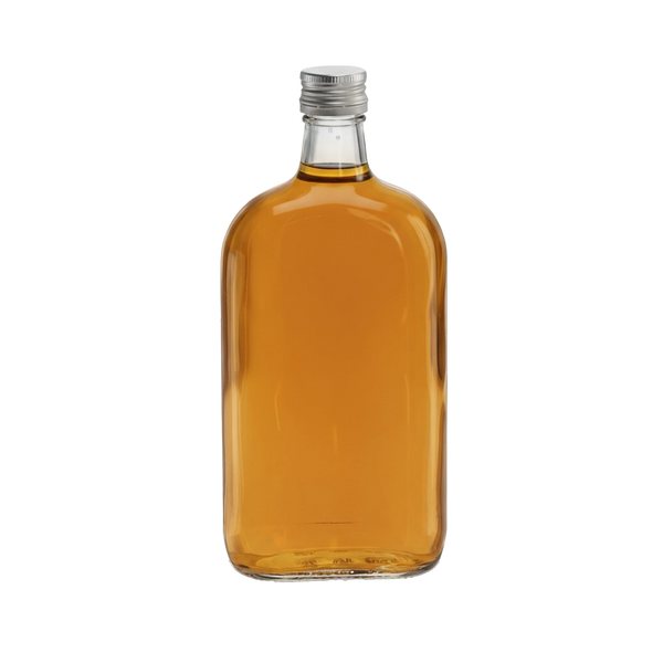 FLAT BOTTLE 500 ML + CAP DIA 28